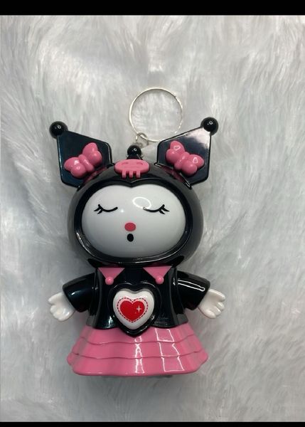 Kuromi Black Face Changing Keychain (Black)