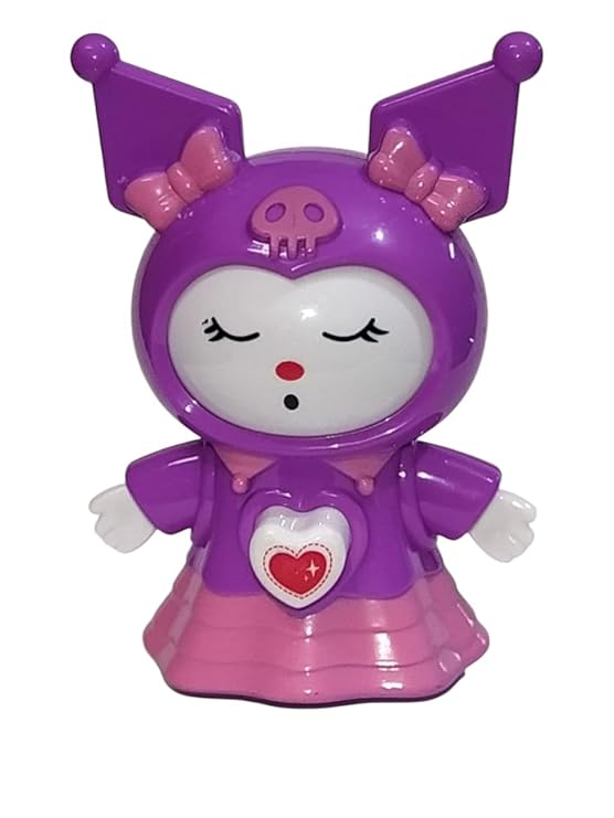 Kuromi Face Changing Keychain (Purple)