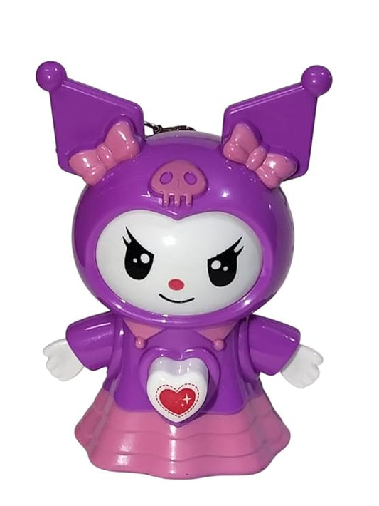 Kuromi Face Changing Keychain (Purple)